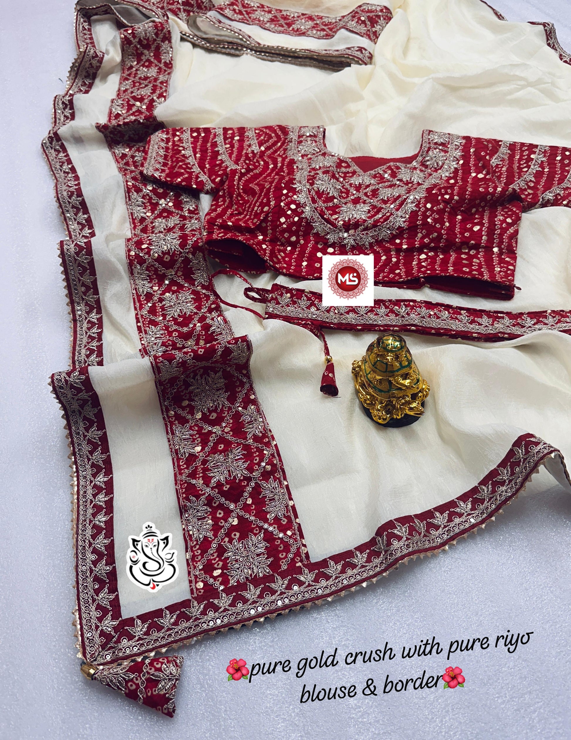 Product Image - Premium Designer Georgette Saree with Heavy Embroidery and Sequins - Festive Wear