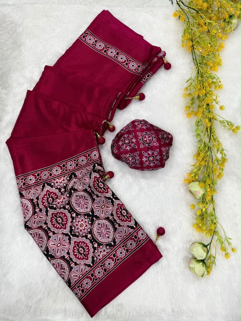 Product Image - Elegant Ajark Sarees for Every Occasion - 3