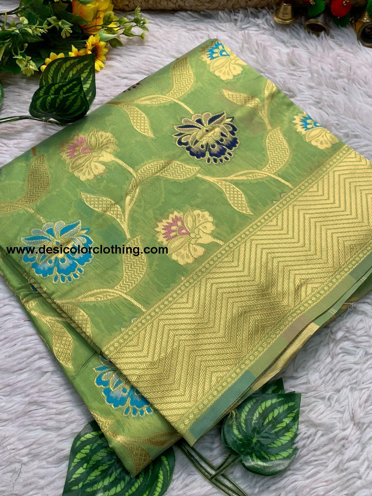 Pavitra Bandhej Banarasi Weaving Minakari Silk Saree