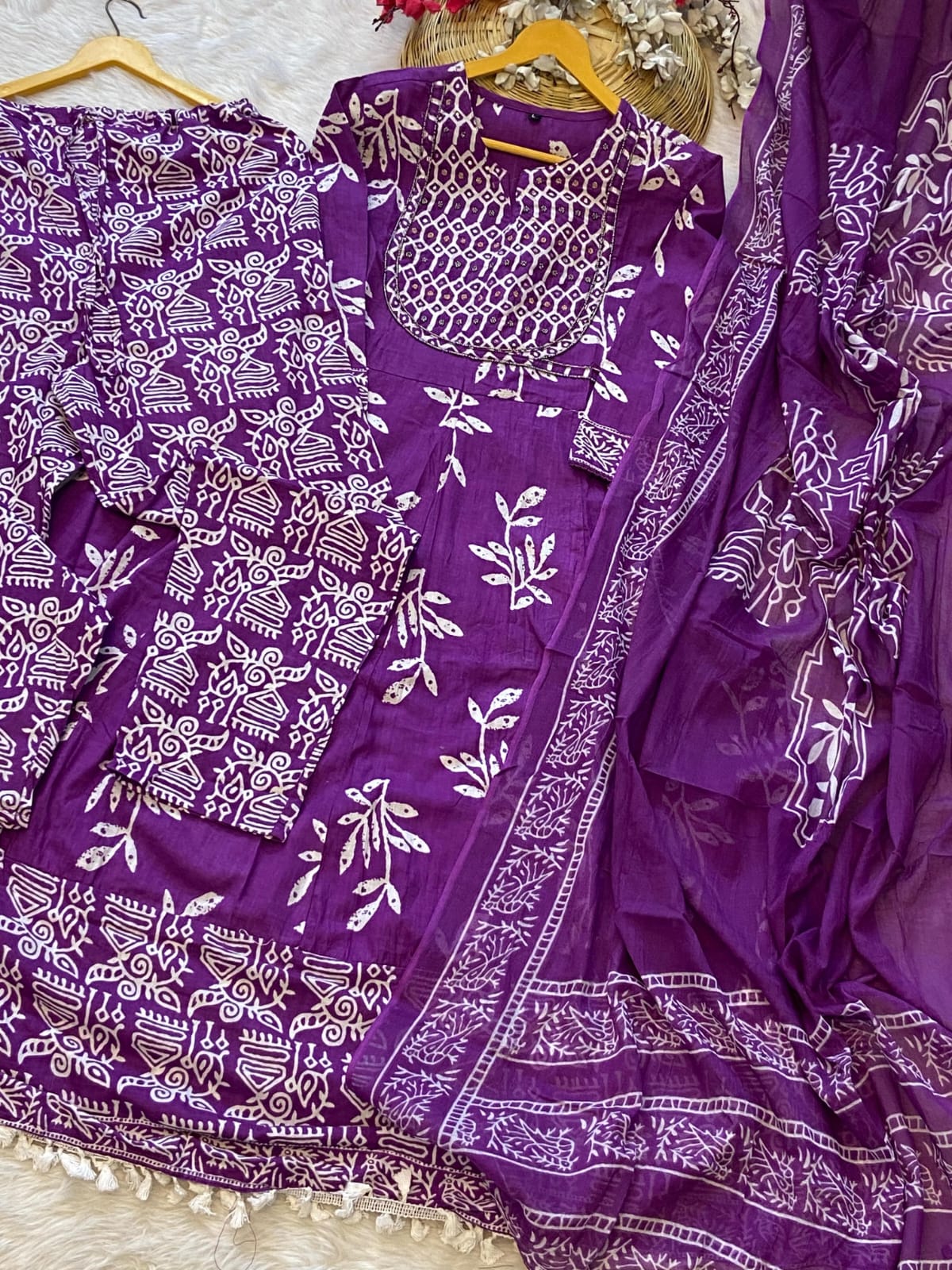 Product Image - Designer Cotton Kurti with Dupatta | Premium Ethnic Wear for Festive Occasions