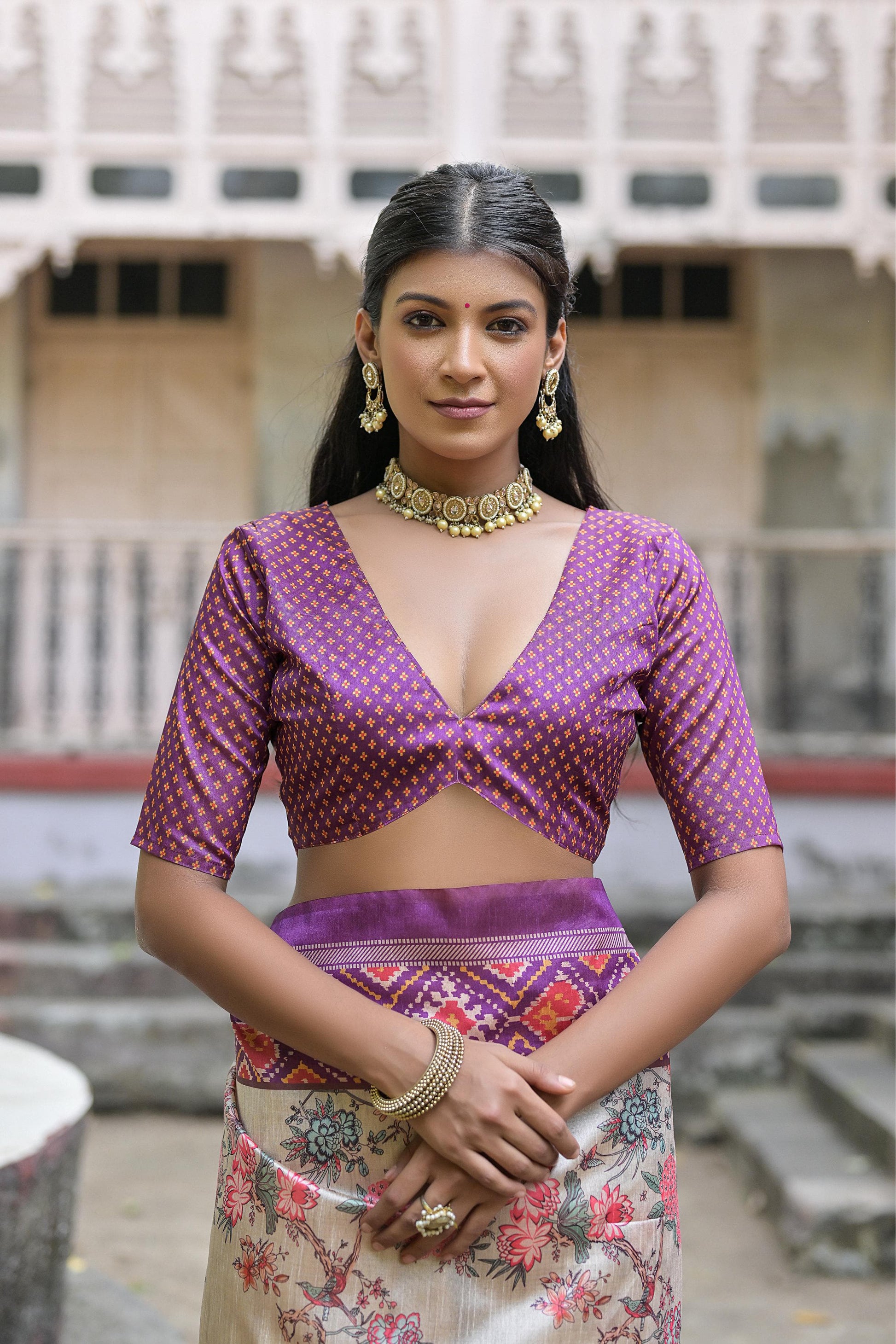 Product Image - Yogita Patola Designer Saree in Tussar Silk with Patola Print