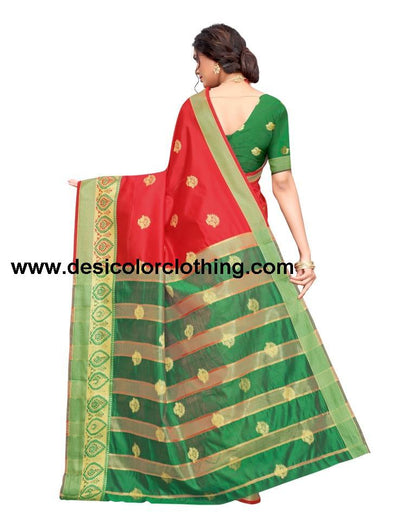 Red Banarasi Silk Saree