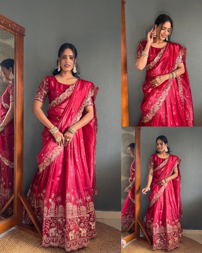 Product Image - Elegant Designer Lehenga Choli with Embroidered Dupatta