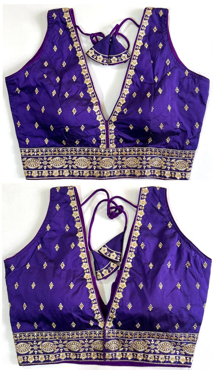 Product Image - Designer Blouse KUNJ - Ethnic Wear in Heavy Silk