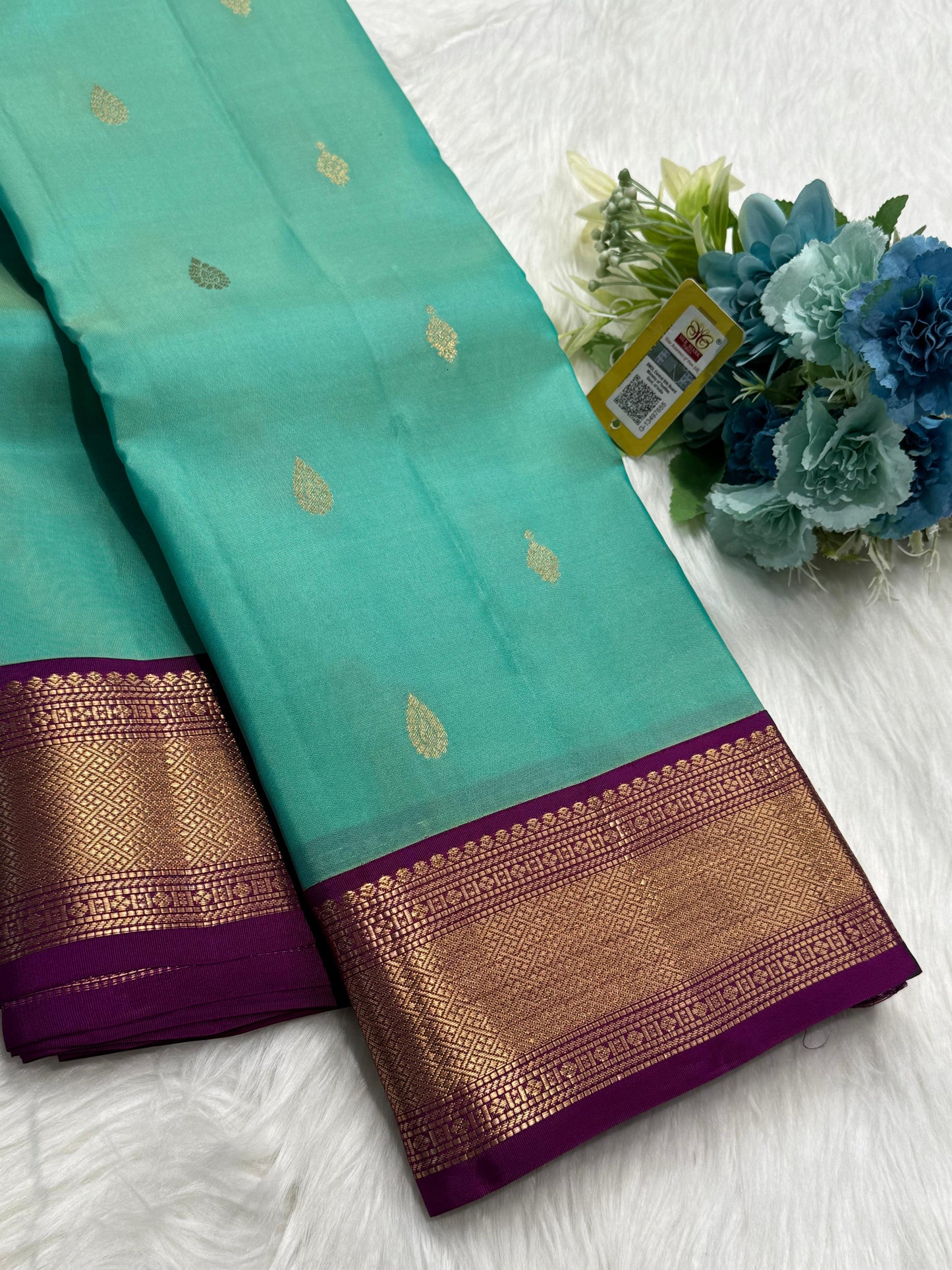 Product Image - Designer Semi Kanchi Georgette Saree