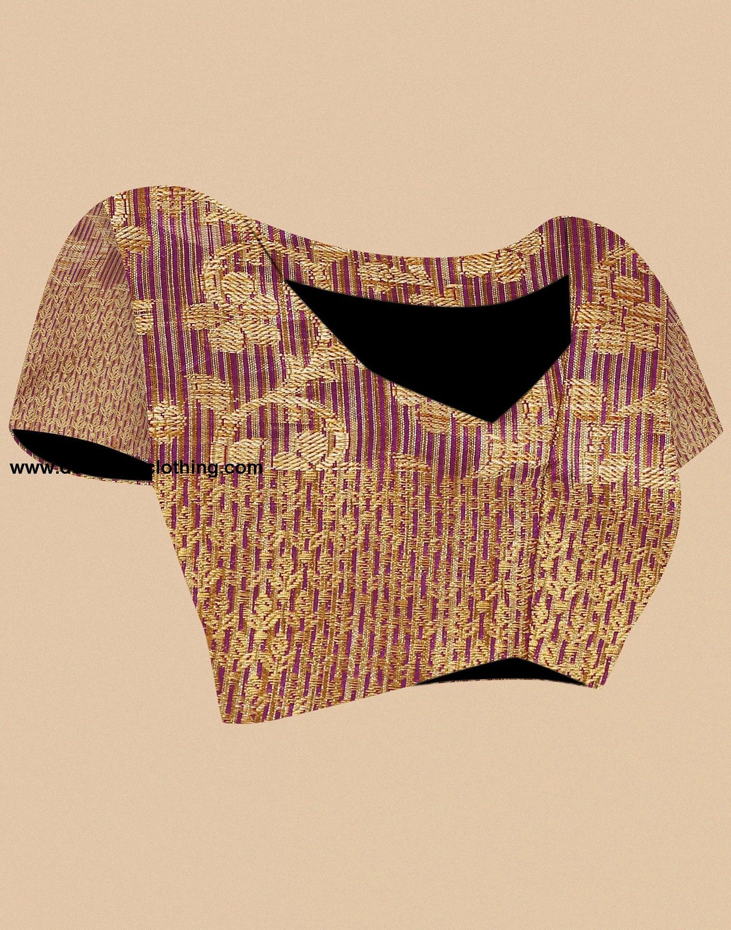 Wine Banarasi Silk Saree