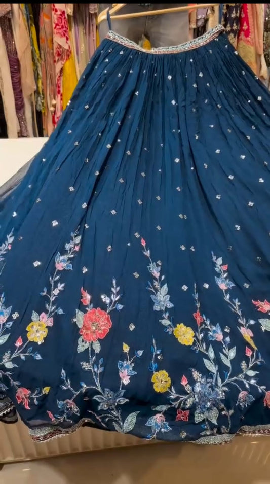 Product Image - Premium Designer Wedding Saree & Lehenga in Faux Georgette Fabric