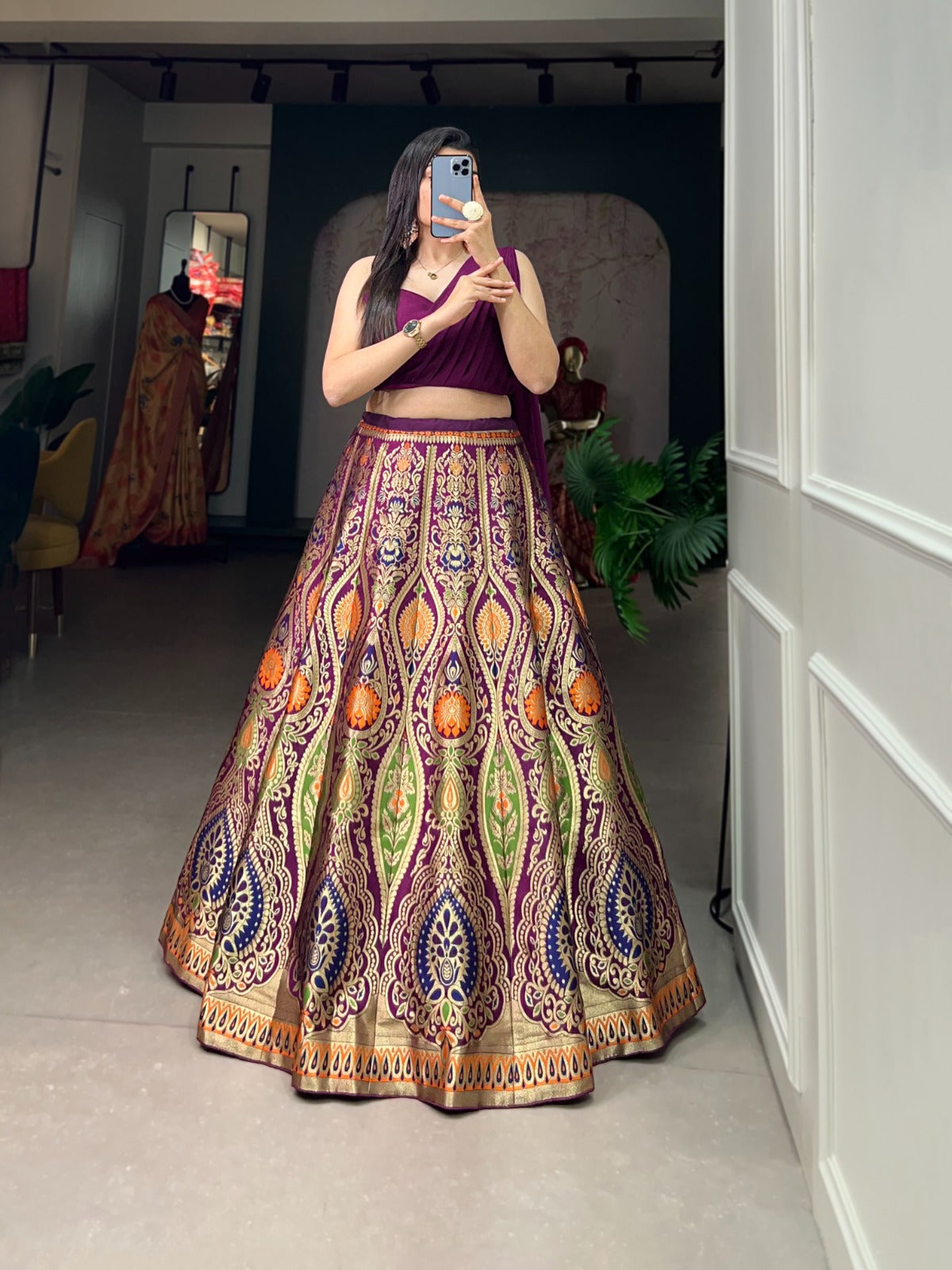 Product Image - Elegant Banarasi Lehenga Choli - Traditional Ethnic Wear