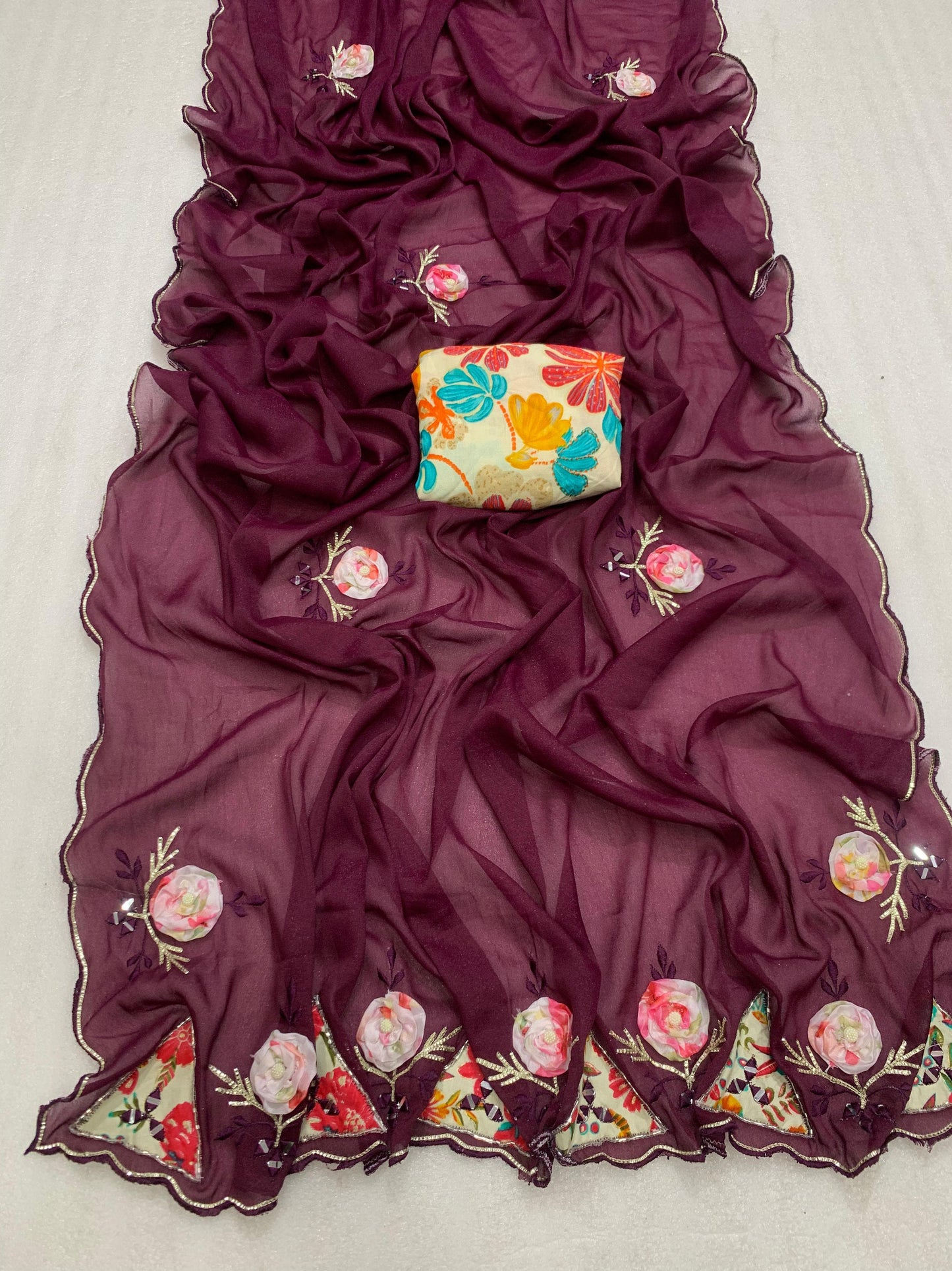 Product Image - Samosha Star Georgette Designer Saree