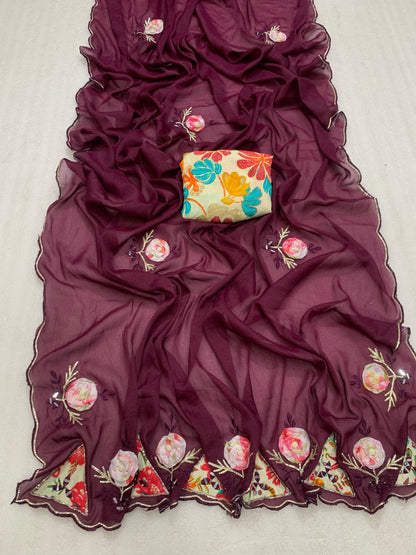 Product Image - Samosha Star Georgette Designer Saree