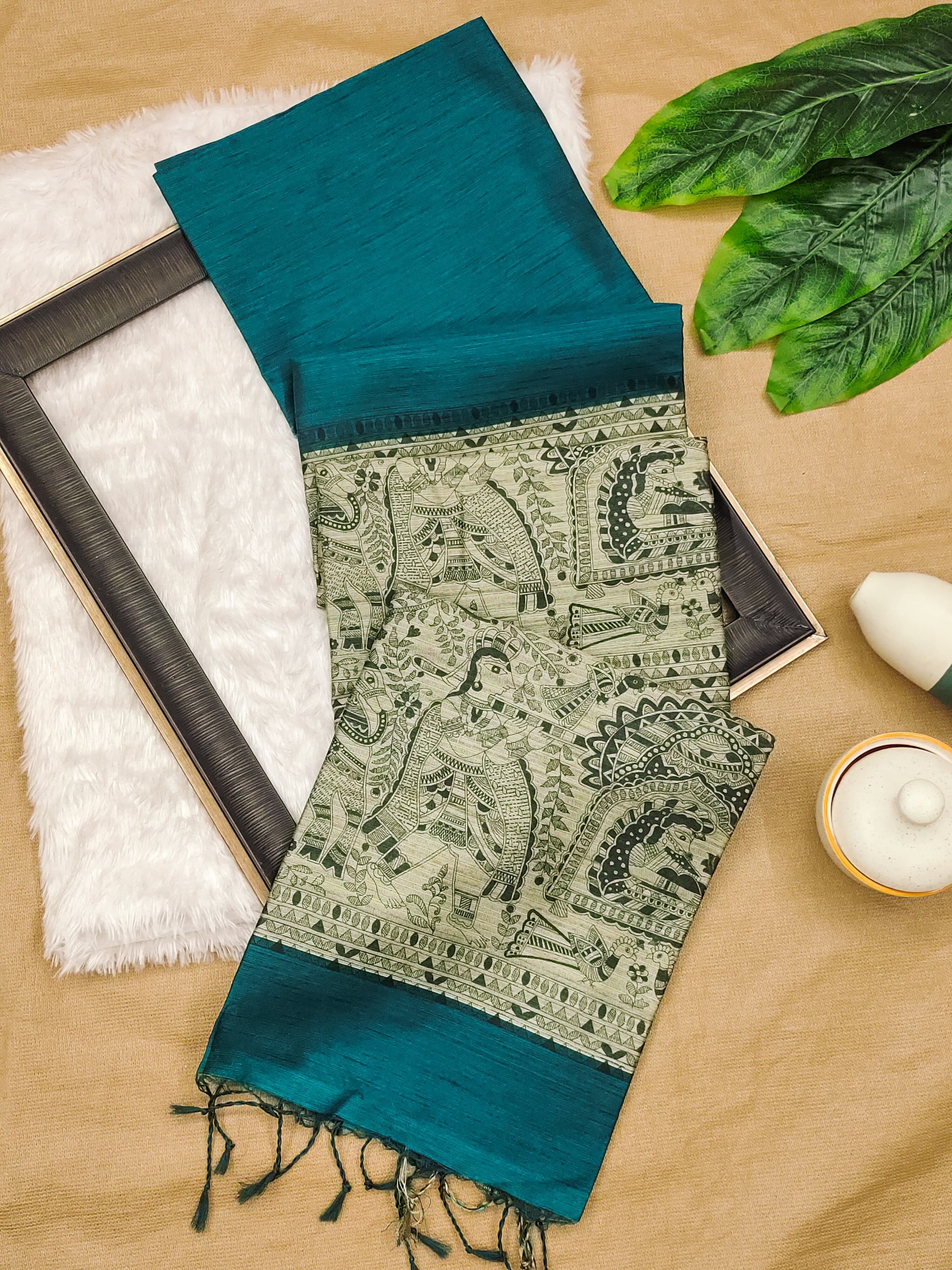 Product Image - Designer Saree in Soft Khadi Raw Silk