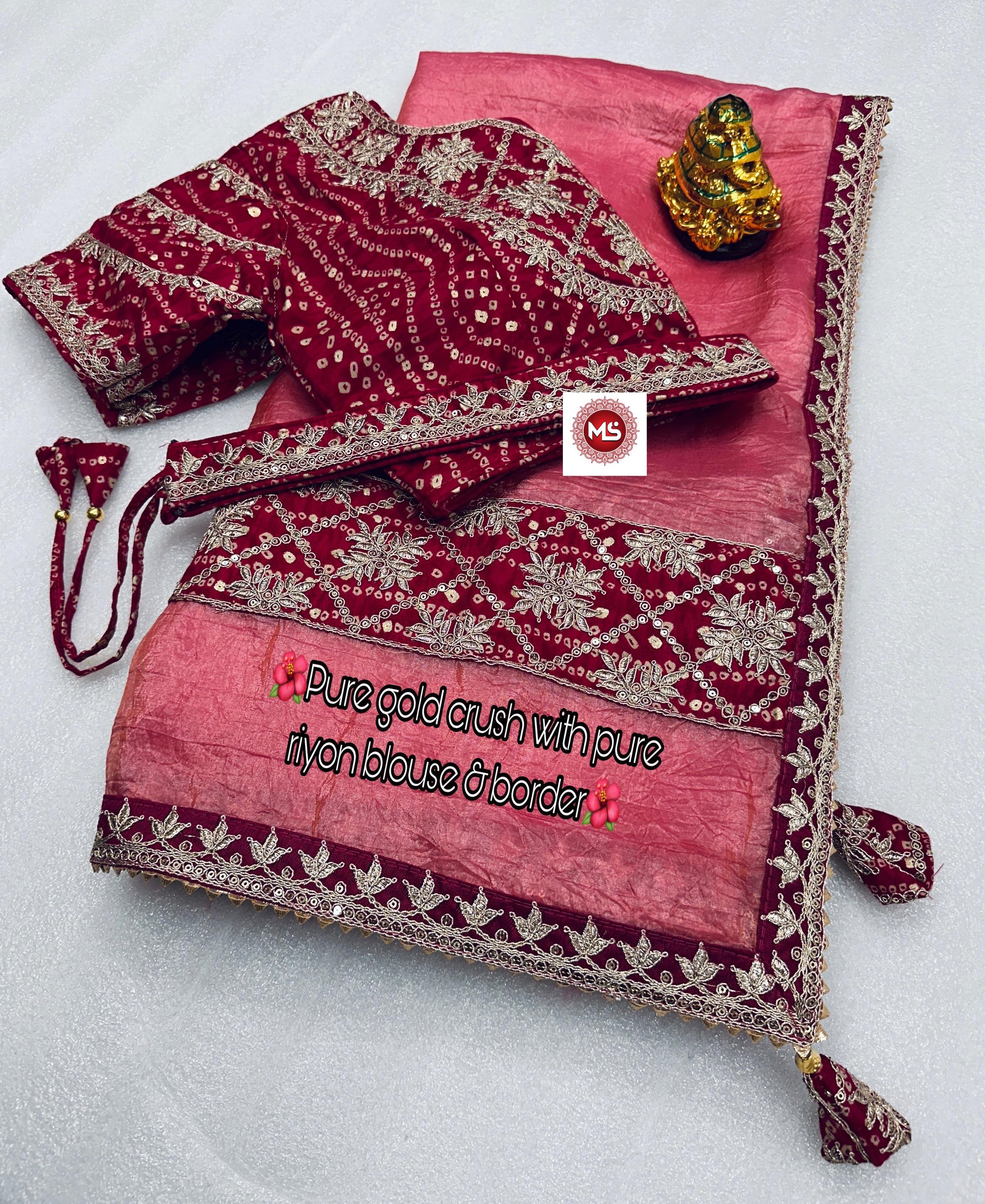 Product Image - Premium Designer Georgette Saree with Heavy Embroidery and Sequins - Festive Wear