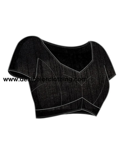 Black Chiffon Printed Saree