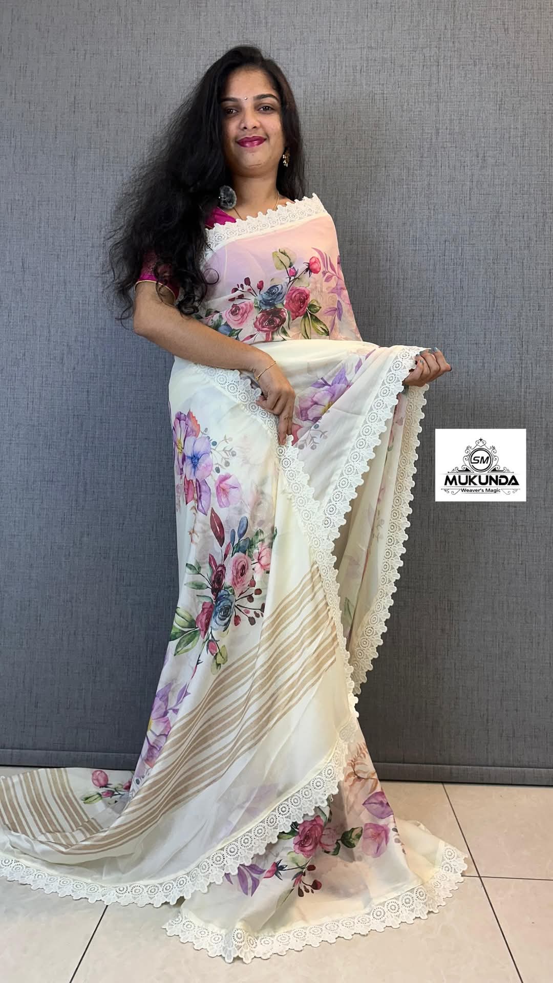 Product Image - Exquisite Designer Saree with Prizam Print and Dual Sequence Embroidery
