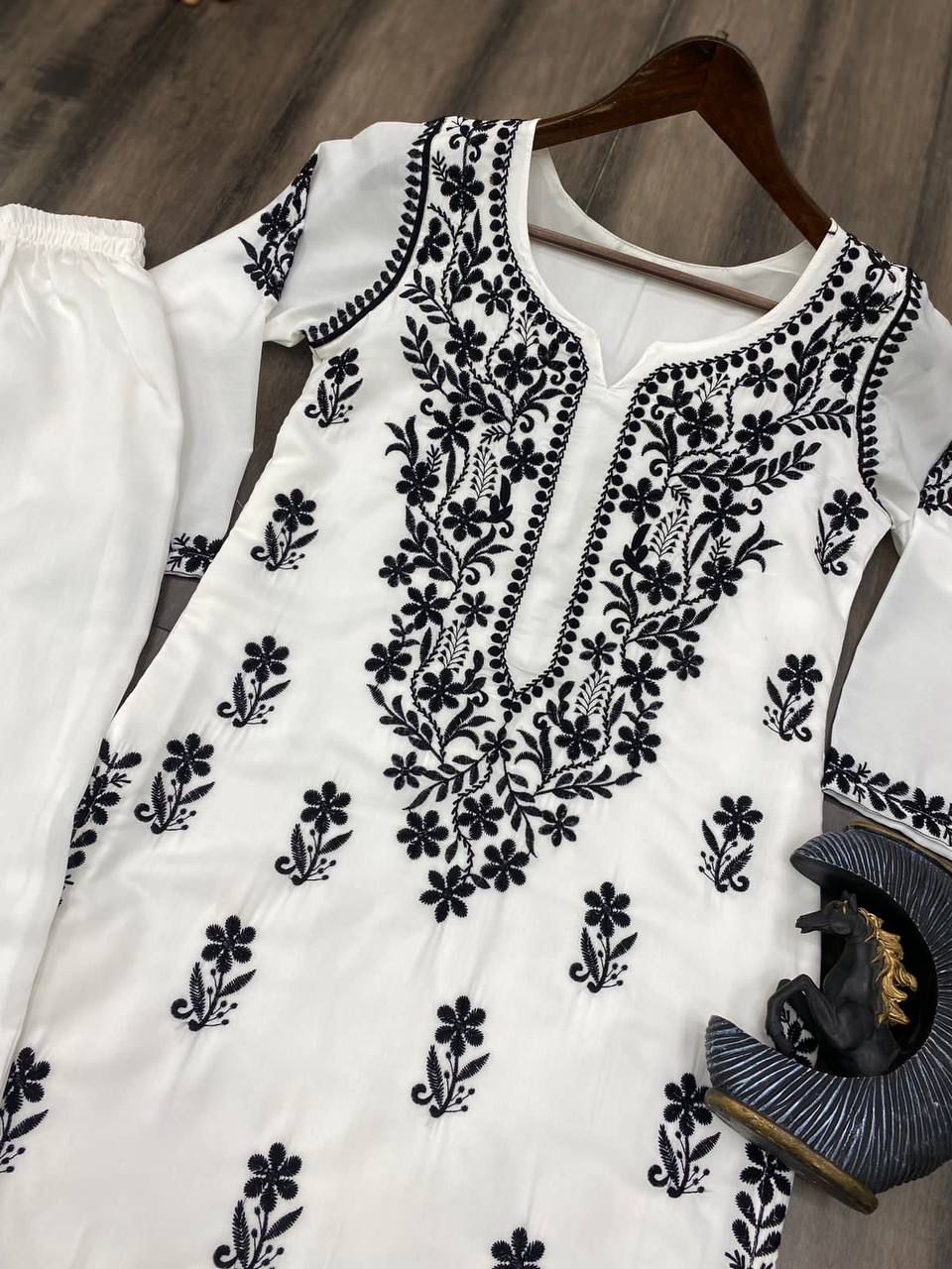 Product Image - Exclusive Designer Kurti-Pant Pair - Perfect for Festive Attire