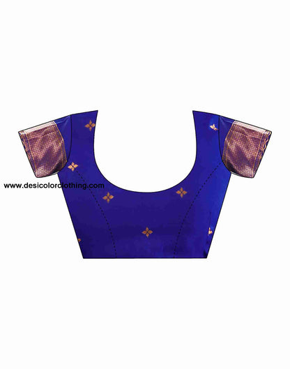 Blue Silk Woven Saree