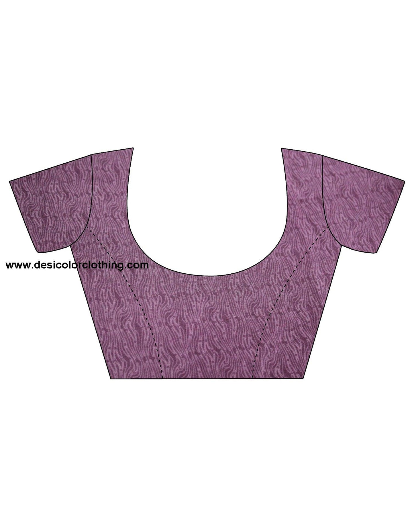 Purple Silk Printed Saree