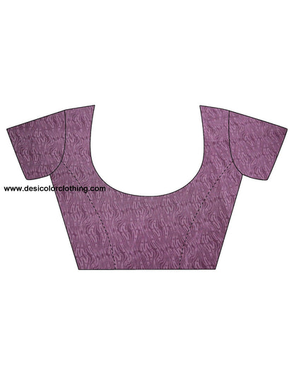 Purple Silk Printed Saree