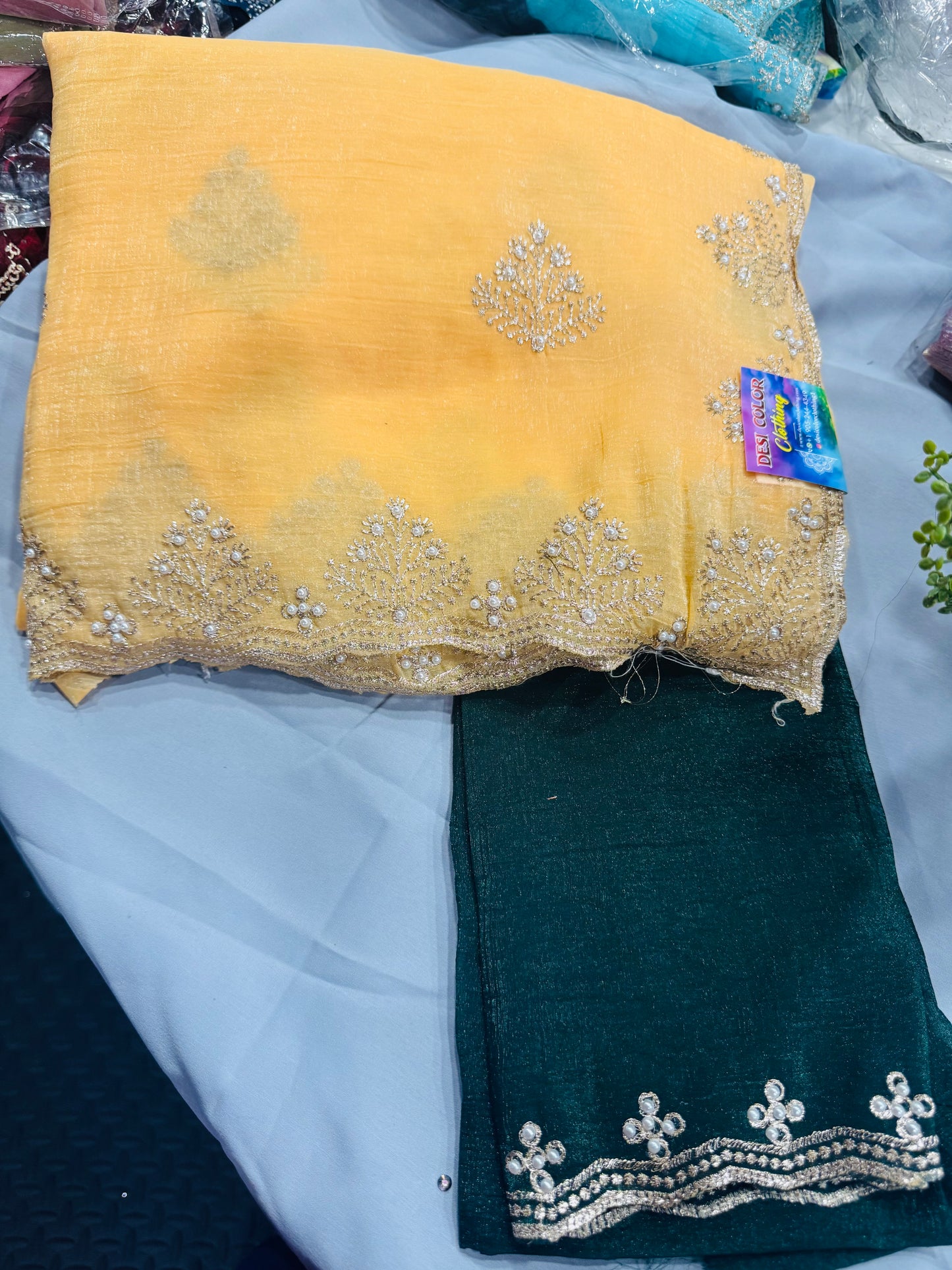 Designer Crushed Sarees | Trendy Crushed Silk & Georgette Sarees DesiColorClothing