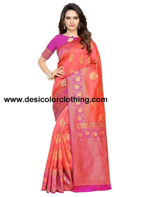 Pink Silk Saree | 1275S2006
