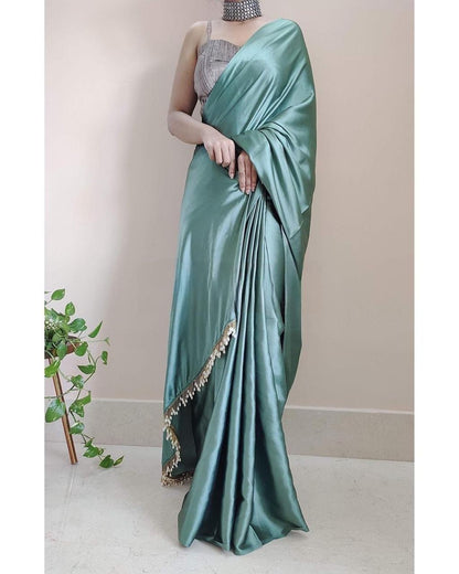 Satin Ready Made Sarees for Women | Pre-Stitched Designer Sarees Canada DesiColorClothing