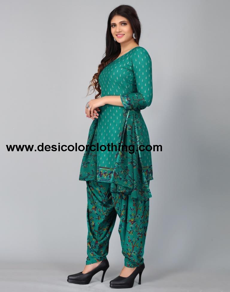 Printed Unstitched Salwar Suit Material