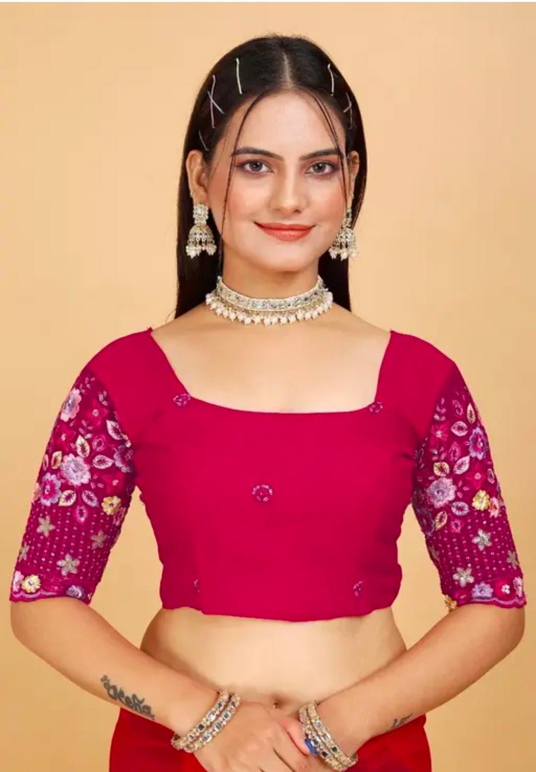 Product Image - Fancy georgette saree