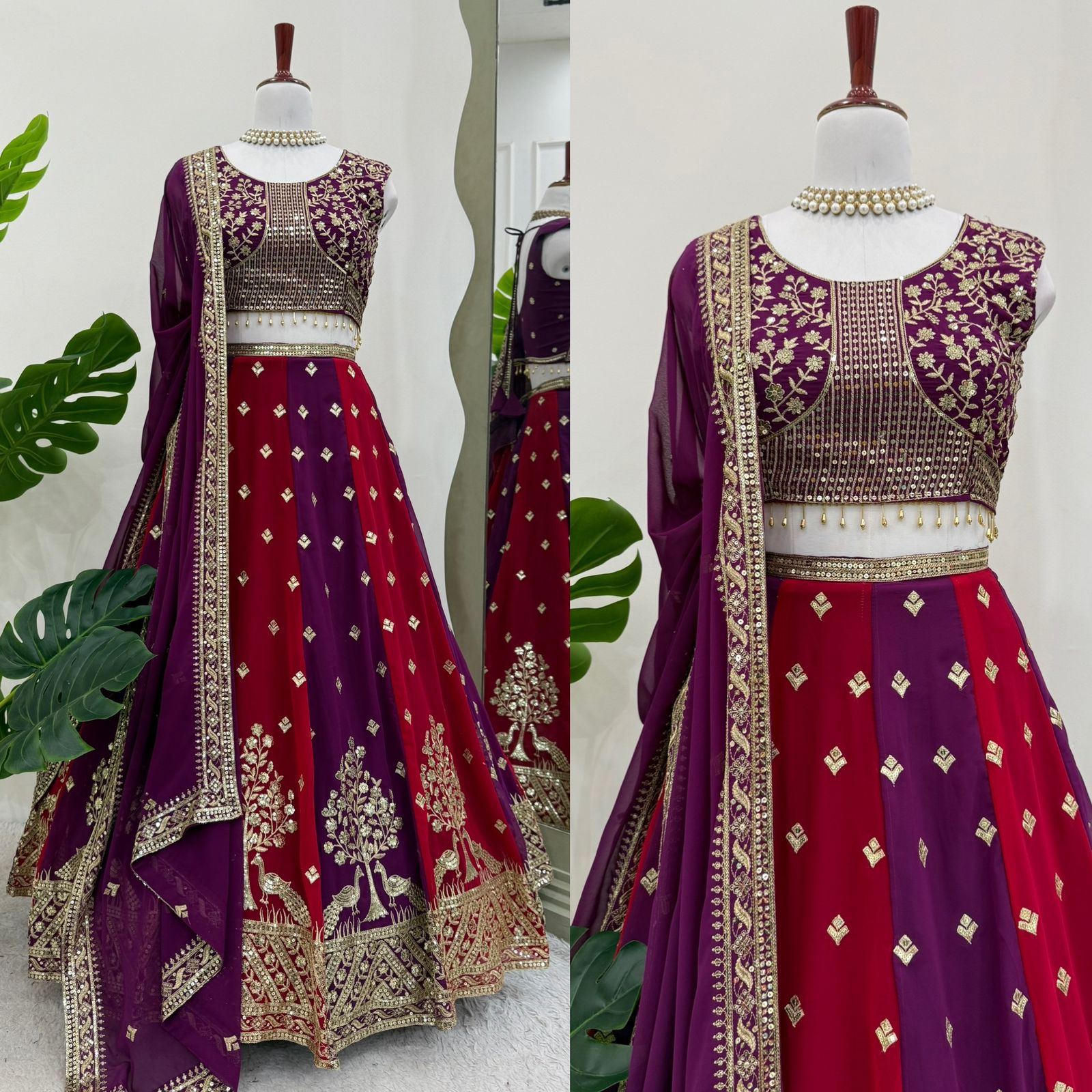 Product Image - Designer Georgette Festive Saree with Sequins