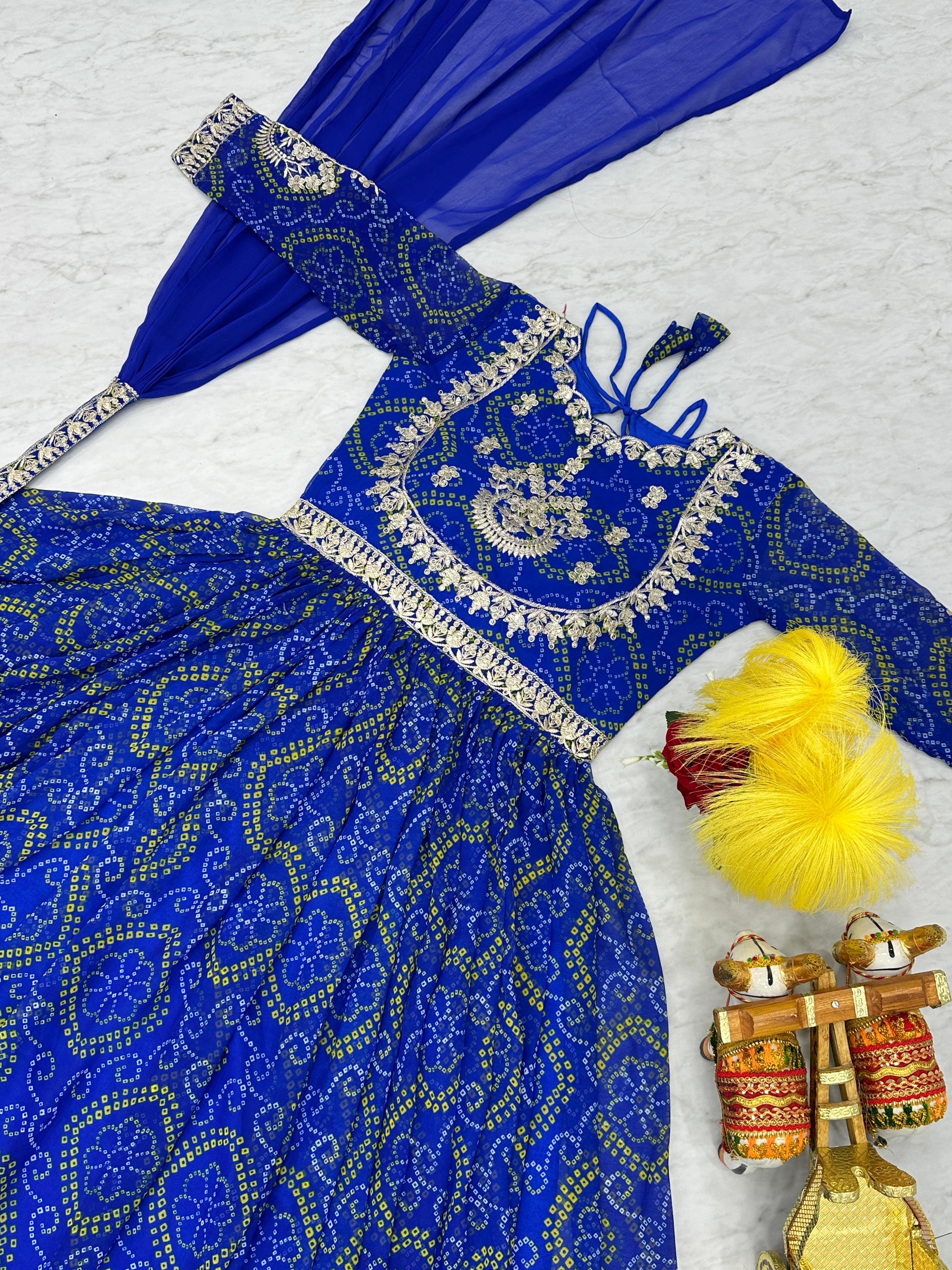 Product Image - FASAANA Designer Saree | Georgette Fabric Ethnic Wear | Wedding Saree & Festive Wear