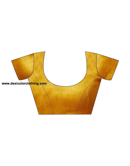 Turmeric Net Plain Saree