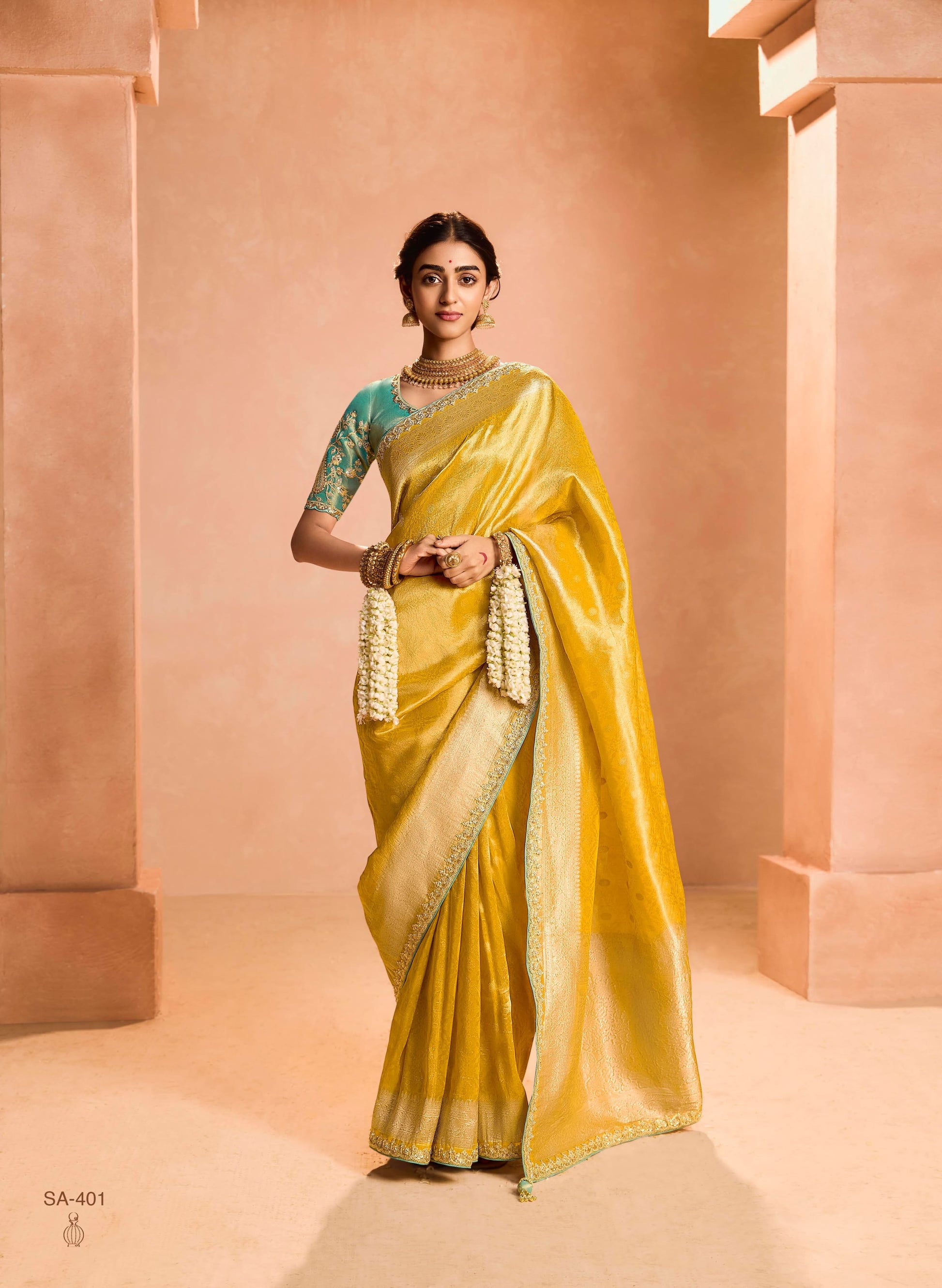 Product Image - Exquisite Soft Silk Saree with Dual Zari Weaving Design