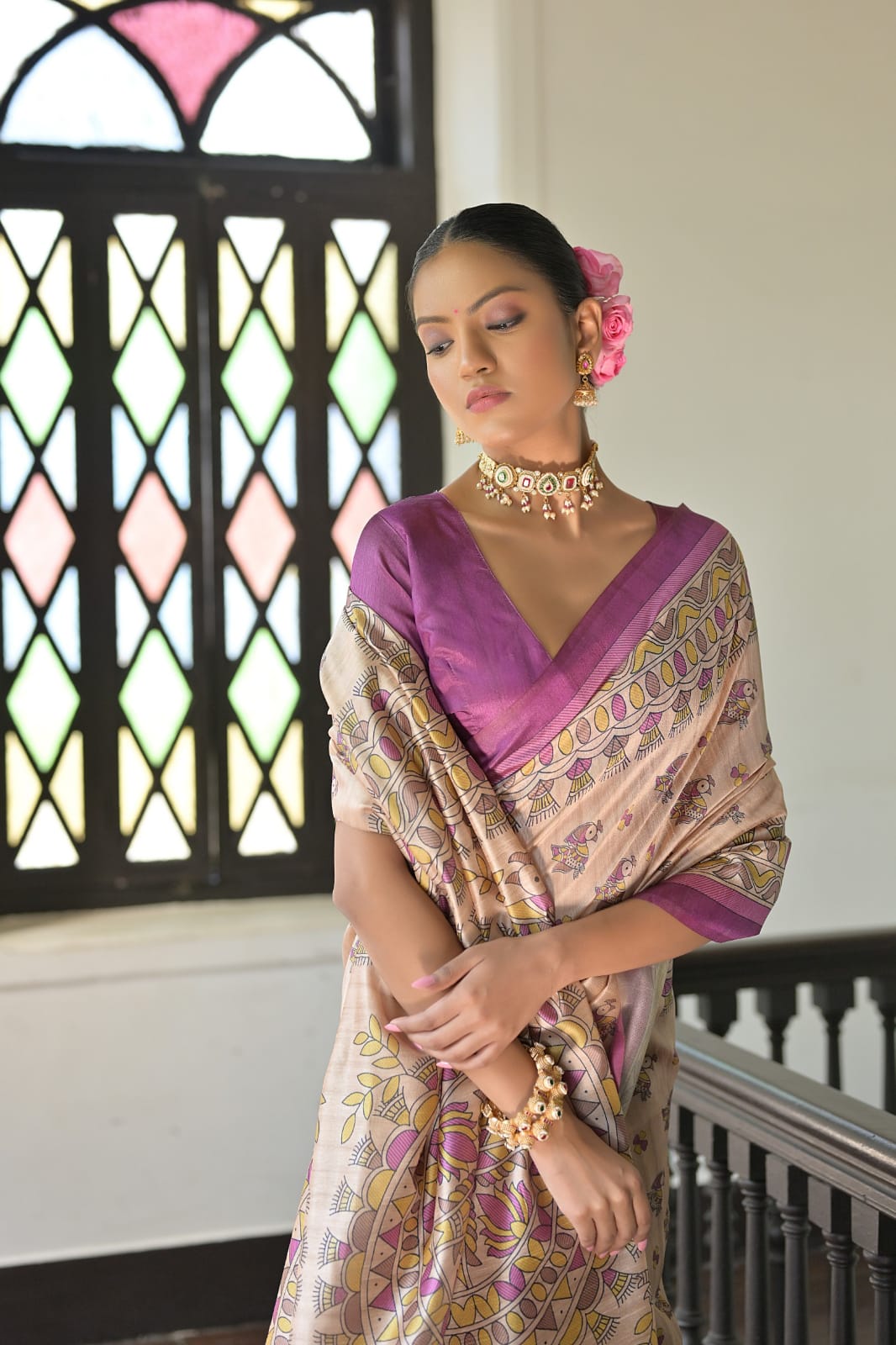 Product Image - Elegant Designer Georgette Saree for Festive Occasions