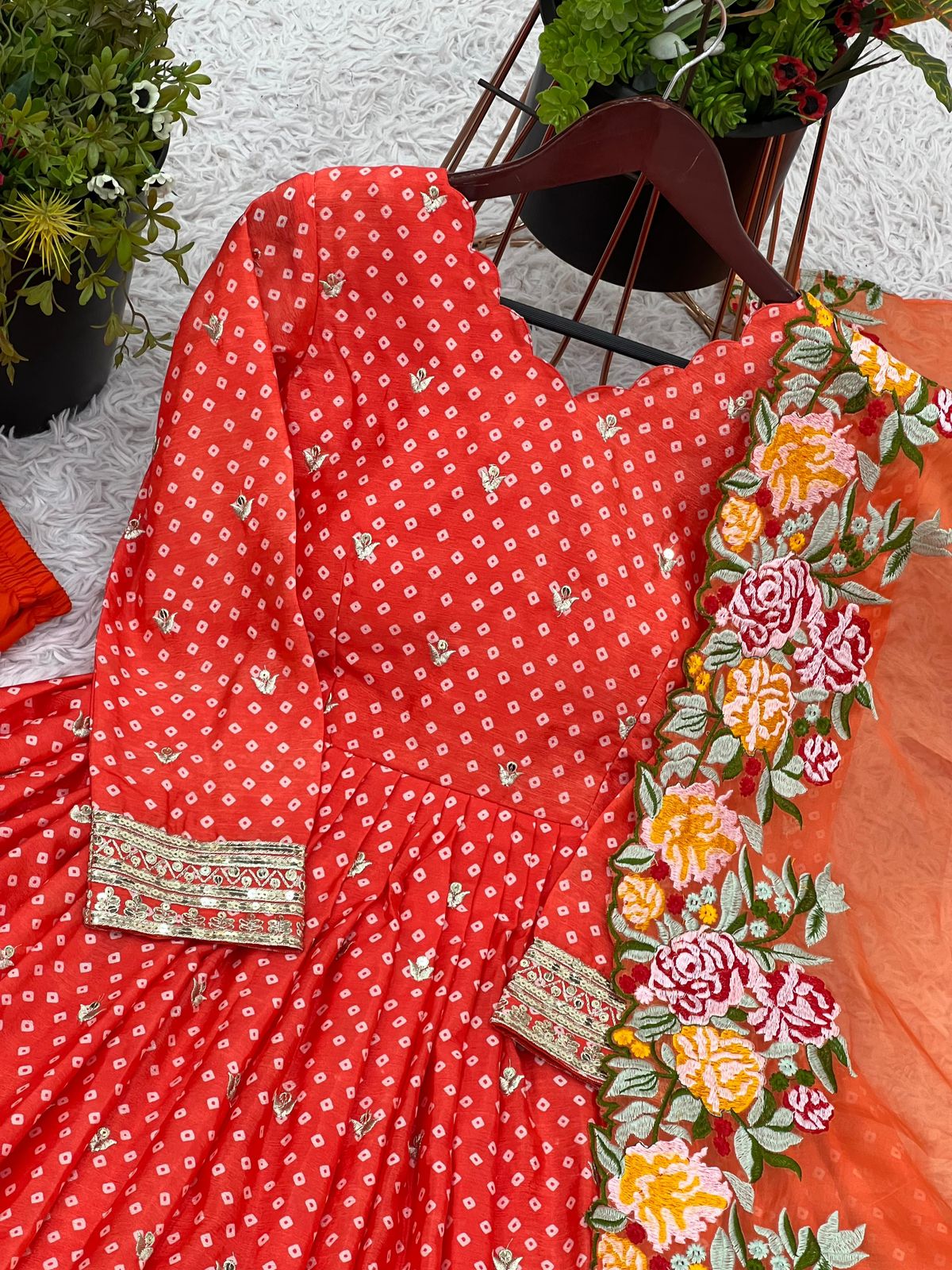 Product Image - Exclusive Designer Embroidered Gown With Dupatta
