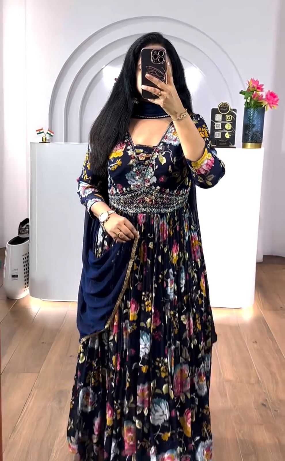 Product Image - Elegant Embroidered Gown by Tapi Creation - Tapi-215