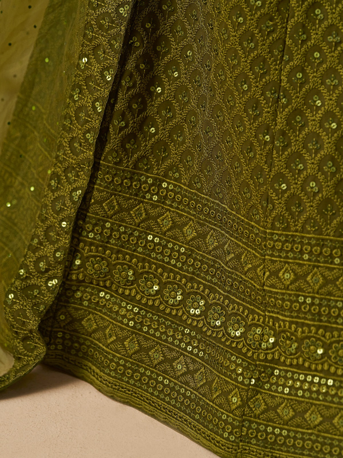 Product Image - Bridesmaid Lehenga Choli - 5124-Mehndi