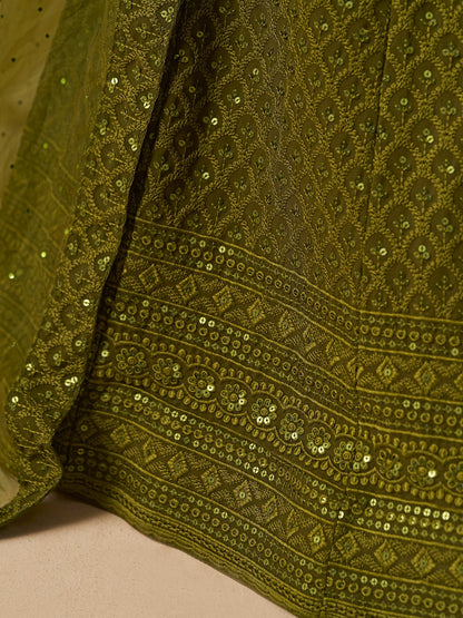 Product Image - Bridesmaid Lehenga Choli - 5124-Mehndi
