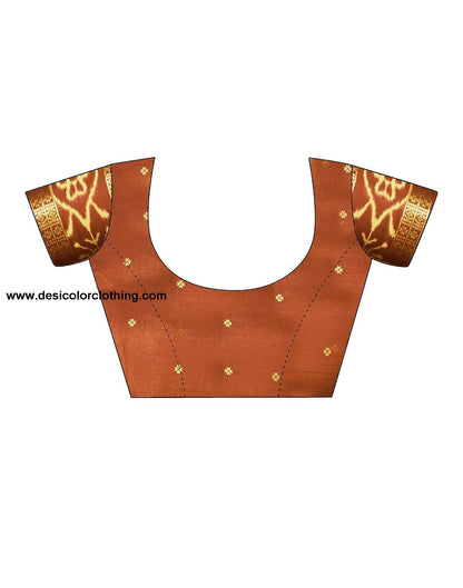 Turmeric Yellow Printed Silk Saree