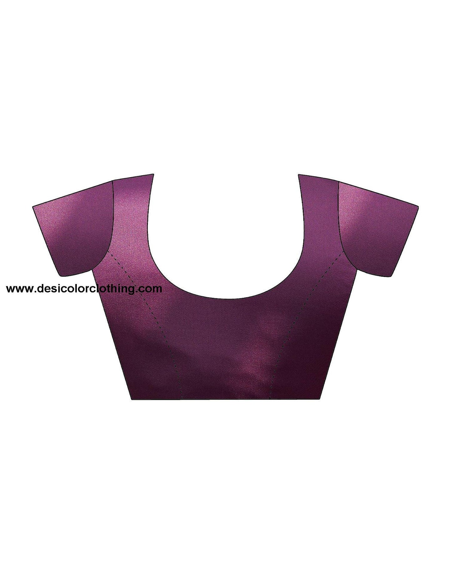 Purple  Printed Chiffon Saree