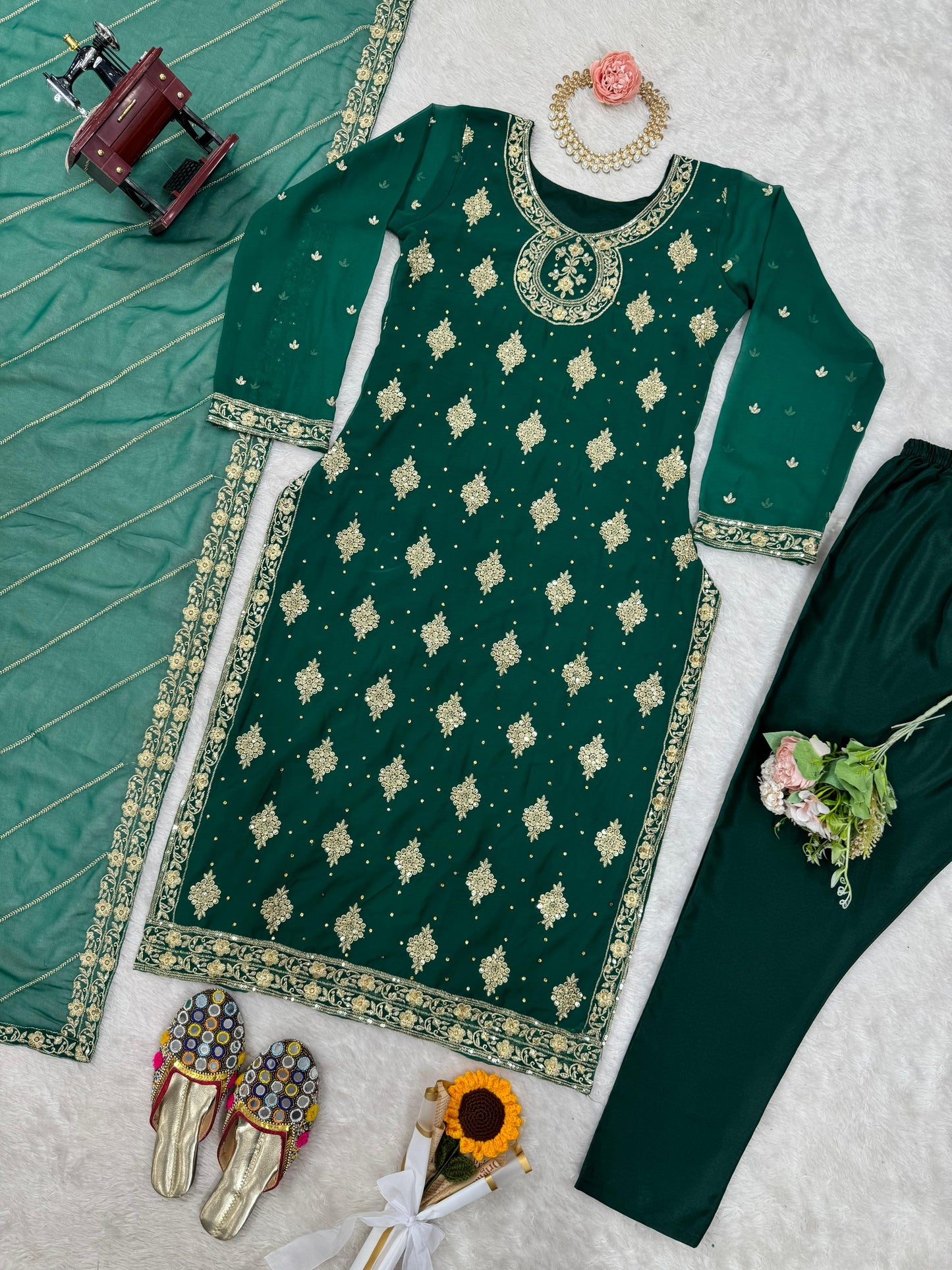 Product Image - Designer Georgette Ethnic Wear | 5813 Series Festive Attire