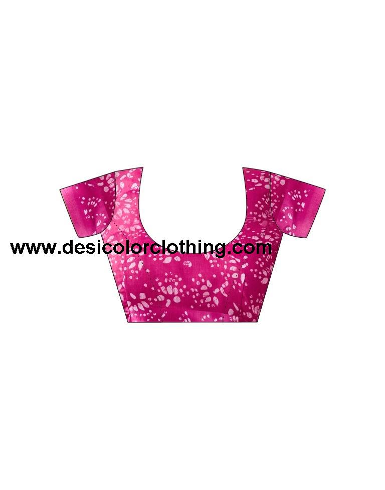 Pink Cotton Printed Sarees
