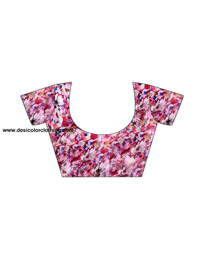 Pink Linen Plain Saree