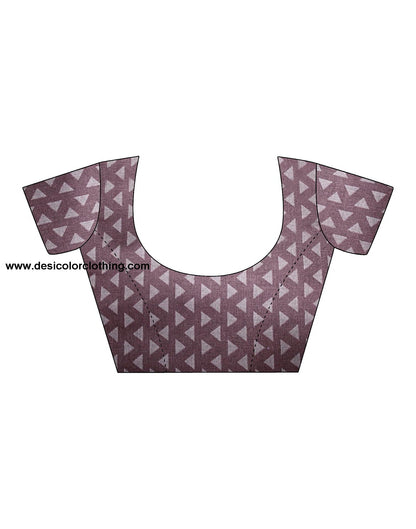 Pink Silk Printed Saree