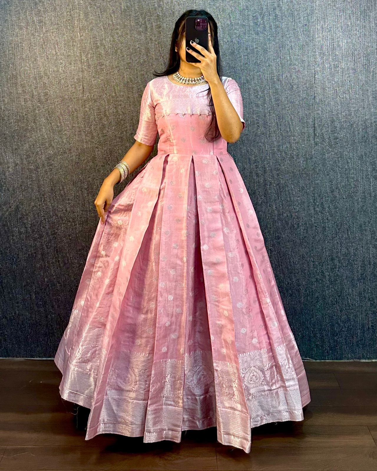 Product Image - Exclusive Designer Georgette Gown - Perfect for Festive and Wedding Wear