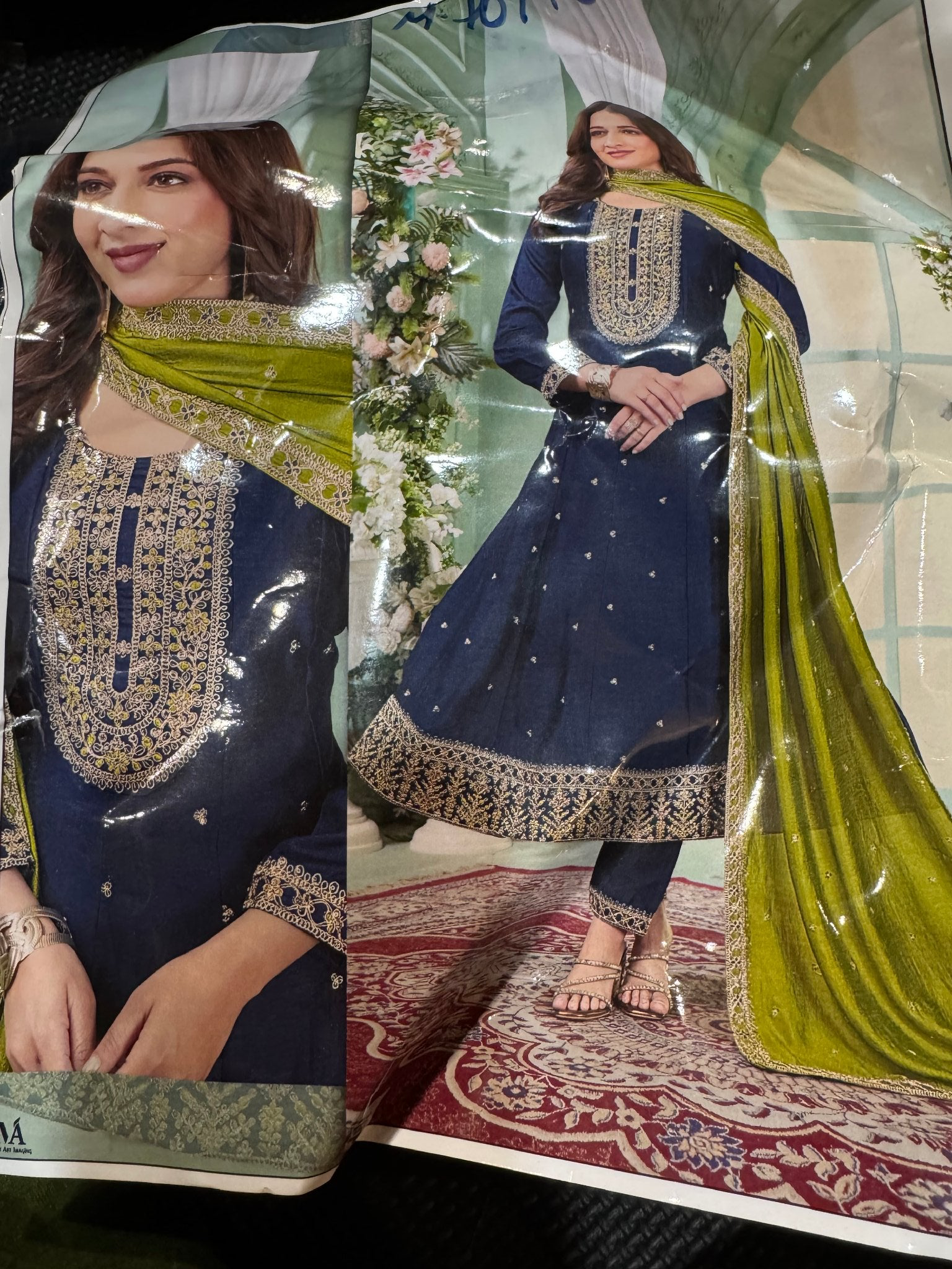 Shop designer Anarkali suits for weddings, parties, receptions, e DesiColorClothing