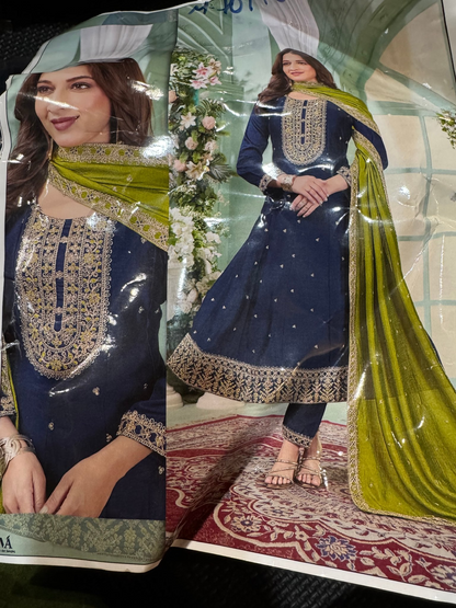 Shop designer Anarkali suits for weddings, parties, receptions, e DesiColorClothing