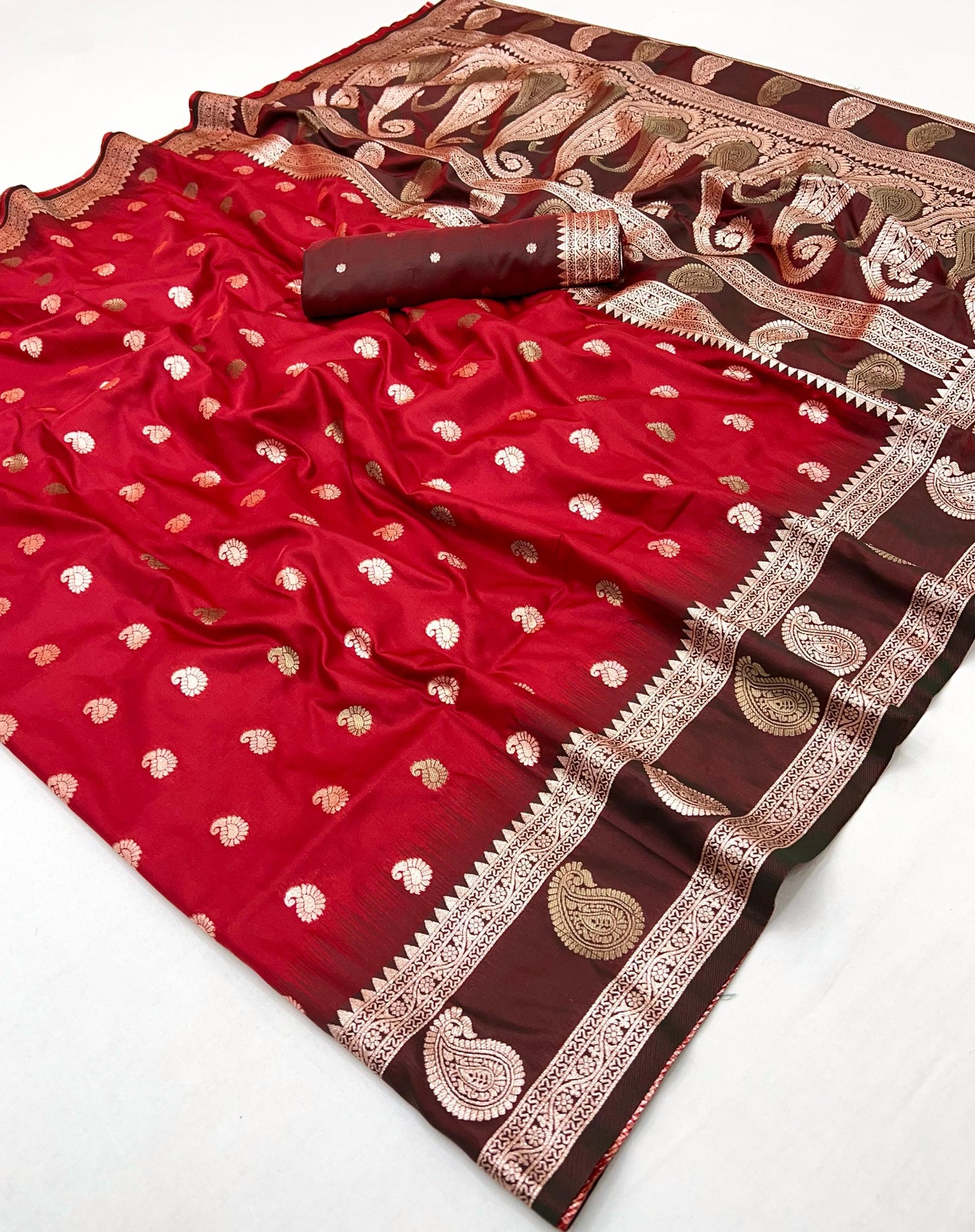 Product Image - Designer Banarasi Silk Saree with Zari Weaving