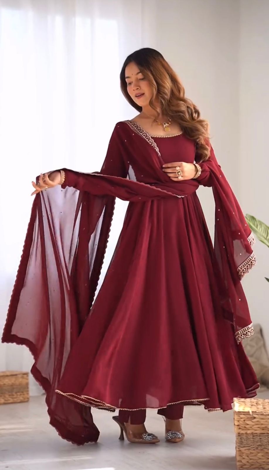 Product Image - Designer Kediya Style Lahenga Set - Ready to Wear Ethnic Wear