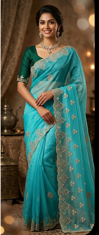 Product Image - Elegant Designer Crushed Sarees for Every Occasion - 2