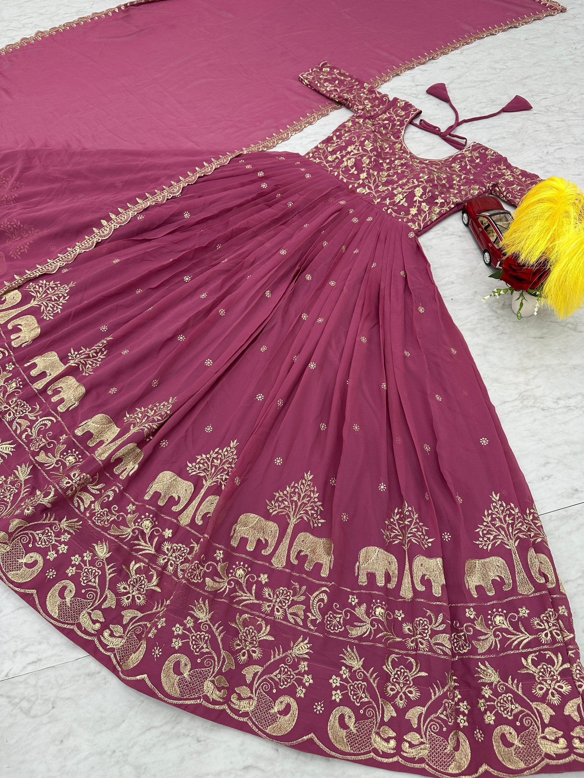 Product Image -  Designer Georgette Festival Gown