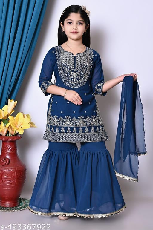 Kids Sharara Suits Online Canada | Stylish Ethnic Wear for Girls DesiColorClothing
